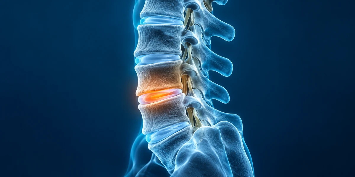 Ilustração da coluna vertebral